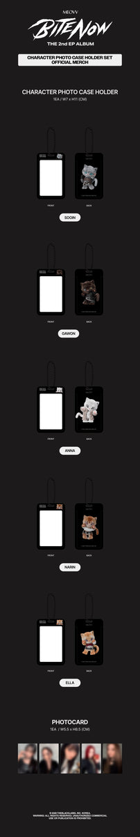 MEOVV - [BITE NOW] (2nd EP Album OFFICIAL MD CHARACTER PHOTO CASE