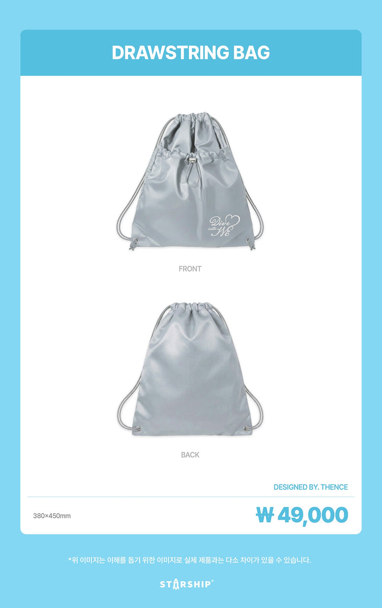 IVE ファンコン　DRAWSTRING BAG リュック　バッグ　ソウルコン IVE - [DIVE into IVE] (2026 4TH FAN CONCERT OFFICIAL MD DRAWSTRING