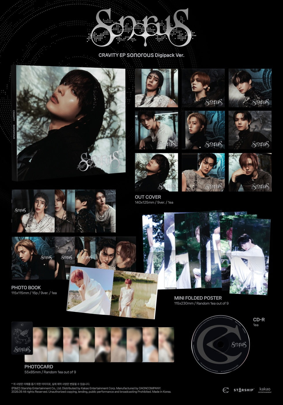 CRAVITY - [SONOROUS] EP Album DIGIPACK ALLEN Version – kpopalbums.com