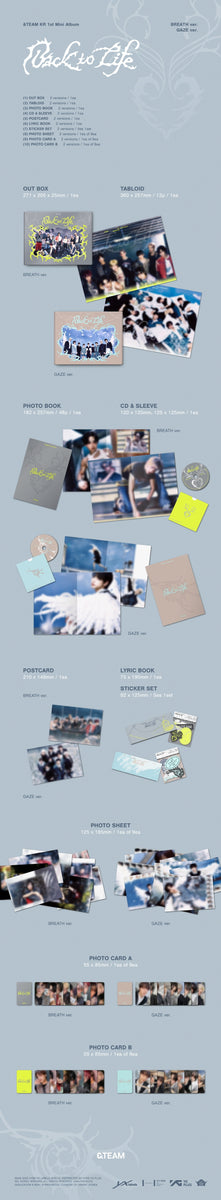 &TEAM - [BACK TO LIFE] KR 1st Mini Album GAZE Version – kpopalbums.com