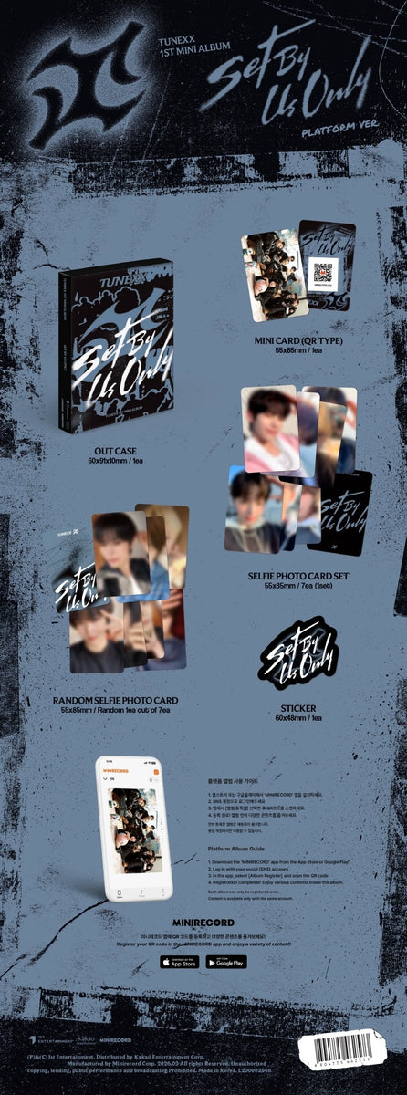 TUNEXX - [SET BY US ONLY] 1st Mini Album PLATFORM Version