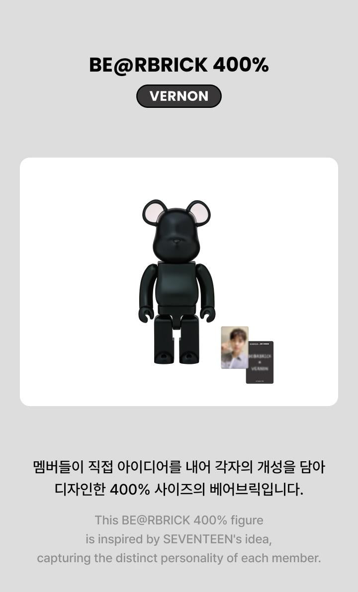 SEVENTEEN - [BE@RBRICK] 400% VERNON VERSION – kpopalbums.com