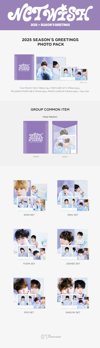 NCT WISH - [2025 SEASON'S GREETINGS] OFFICIAL MD PHOTO PACK