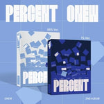 (LUCKY DRAW) ONEW - [PERCENT] 2nd Album PHOTOBOOK 2 Version SET