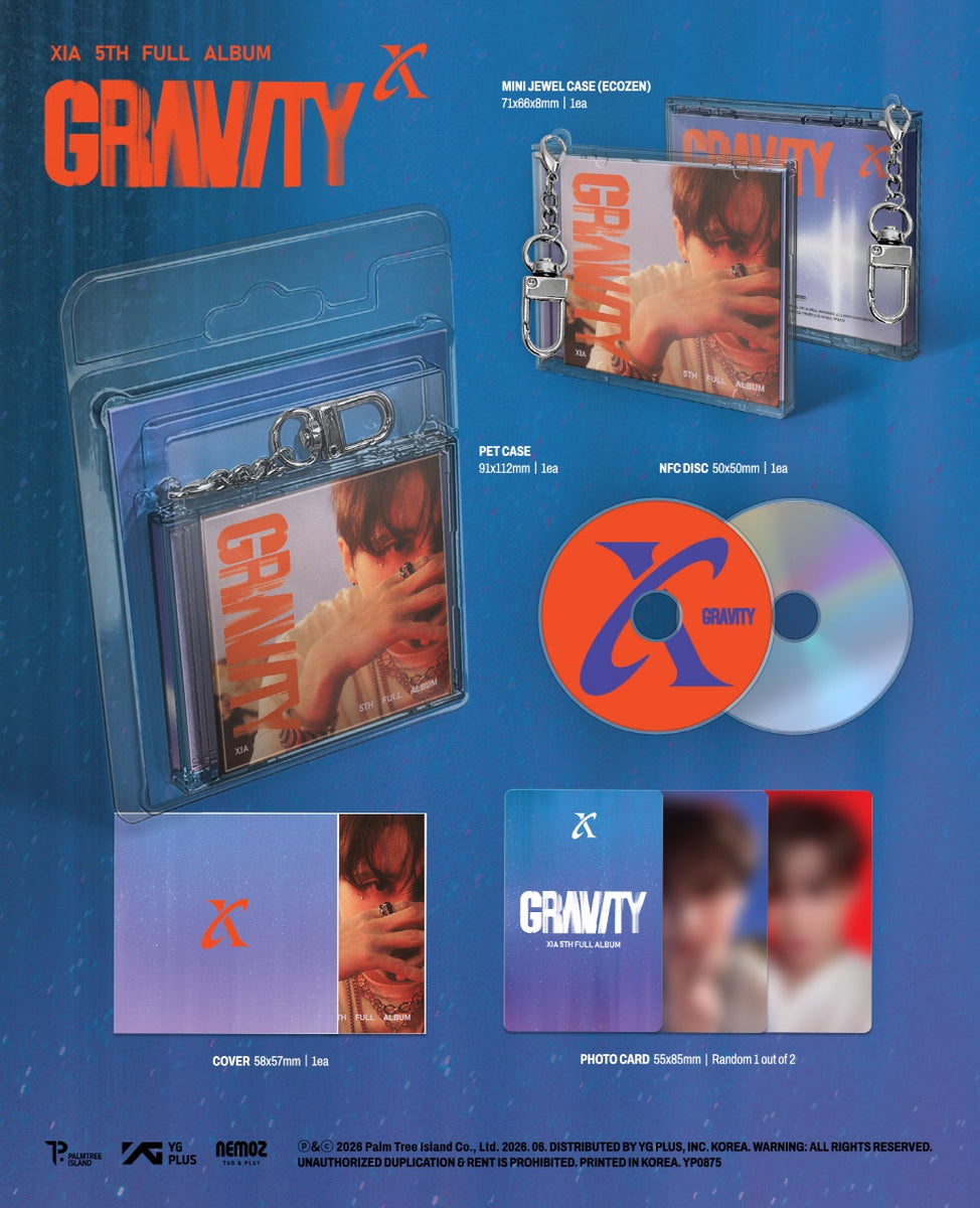 【送込】XIA キムジュンス CD グッズセット XIAH XIA (KIM JUN SU) - [GRAVITY] 5th Full Album KEYRING (LIMITED