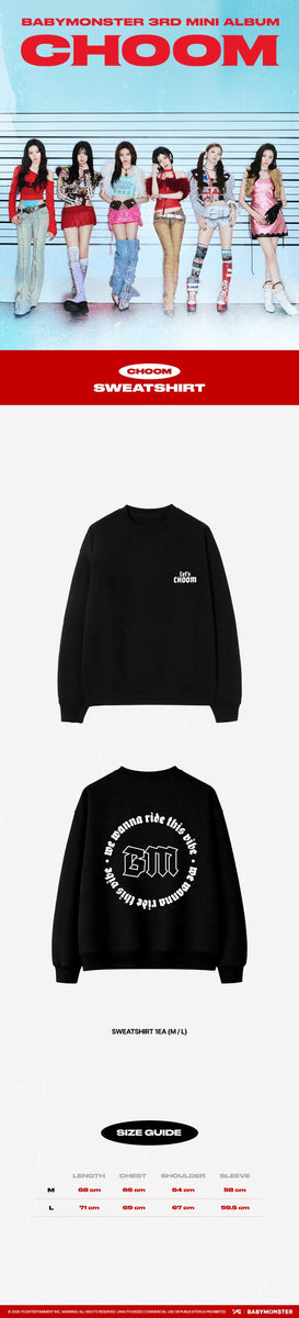 BABYMONSTER - [CHOOM] (3RD MINI ALBUM MD SWEATSHIRT) – kpopalbums.com