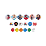 BABYMONSTER - [HOTSAUCE] OFFICIAL MD RANDOM PIN BUTTON SET