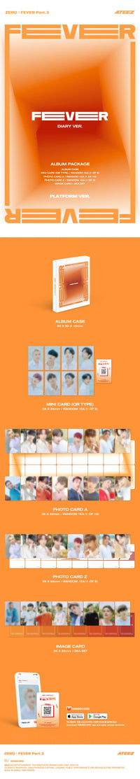 ATEEZ - [ZERO : FEVER PART.3] PLATFORM 3 Version SET