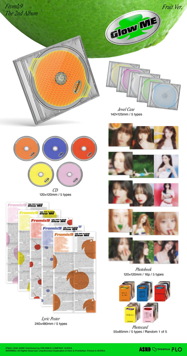fromis_9 - [GLOW ME] 2nd Album FRUIT JIWON BLUEBERRY Version
