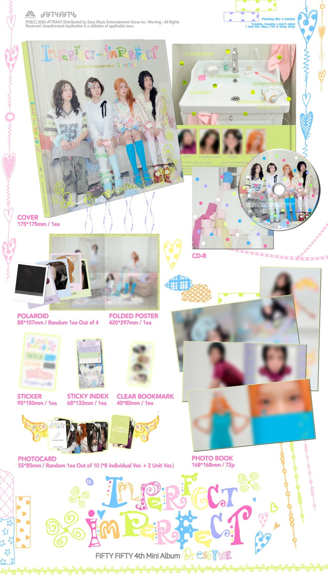 FIFTY FIFTY - [IMPERFECT-I'MPERFECT] 4th Mini Album 2 Version SET