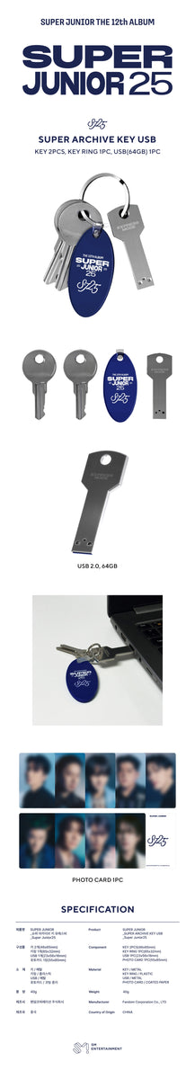 SUPER JUNIOR - [Super Junior25 MD] Super Archive Key USB