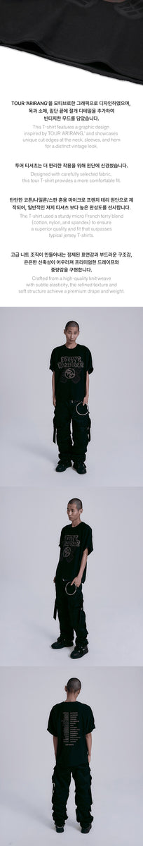 BTS - [ARIRANG] (WORLD TOUR MD S/S Tour T-Shirt (Black