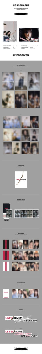 LE SSERAFIM - [UNFORGIVEN] (1st Studio Album WEVERSE ALBUMS A