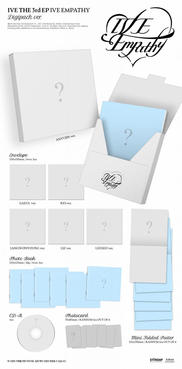 ive empathy 未開封 3形態×9 Amazon.com: IVE IVE EMPATHY Regular 3 Ver + Limited Edition