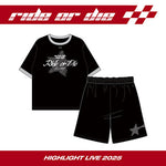 (PRE-ORDER) HIGHLIGHT - [RIDE OR DIE] LIVE 2025 MD T-SHIRT & PANTS SET