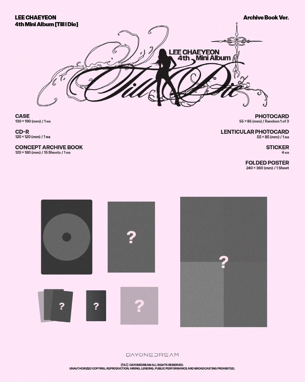 [Archive Book Ver.] - Case: 130 × 190 (mm) / 1 ea - CD-R: 120 × 120 (mm) / 1 ea - Concept Archive Book: 120 × 180 (mm) / 1...