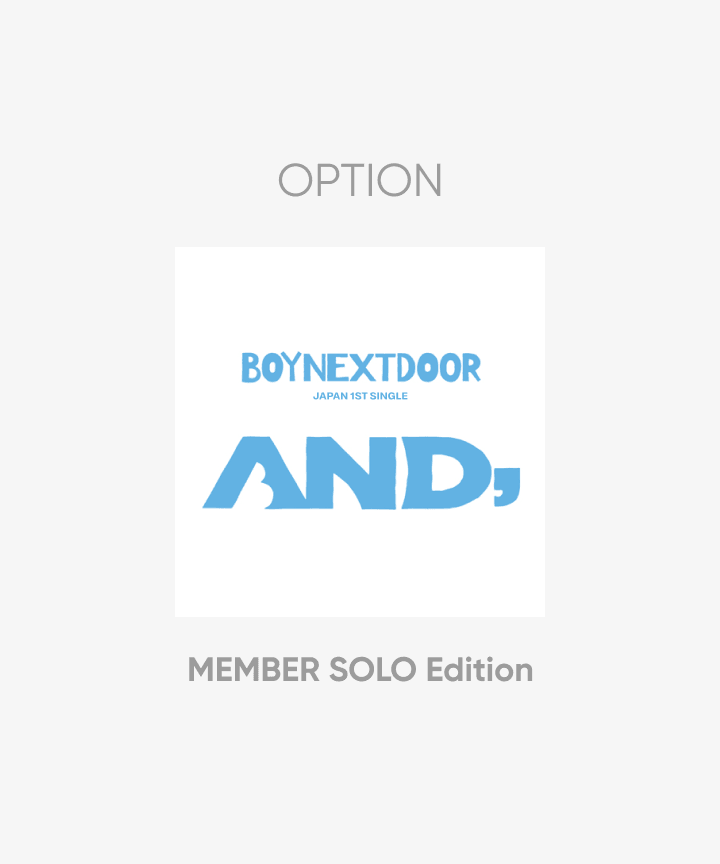 BOYNEXTDOOR - [AND,] 1st JAPAN Single SOLO Edition SUNGHO Version