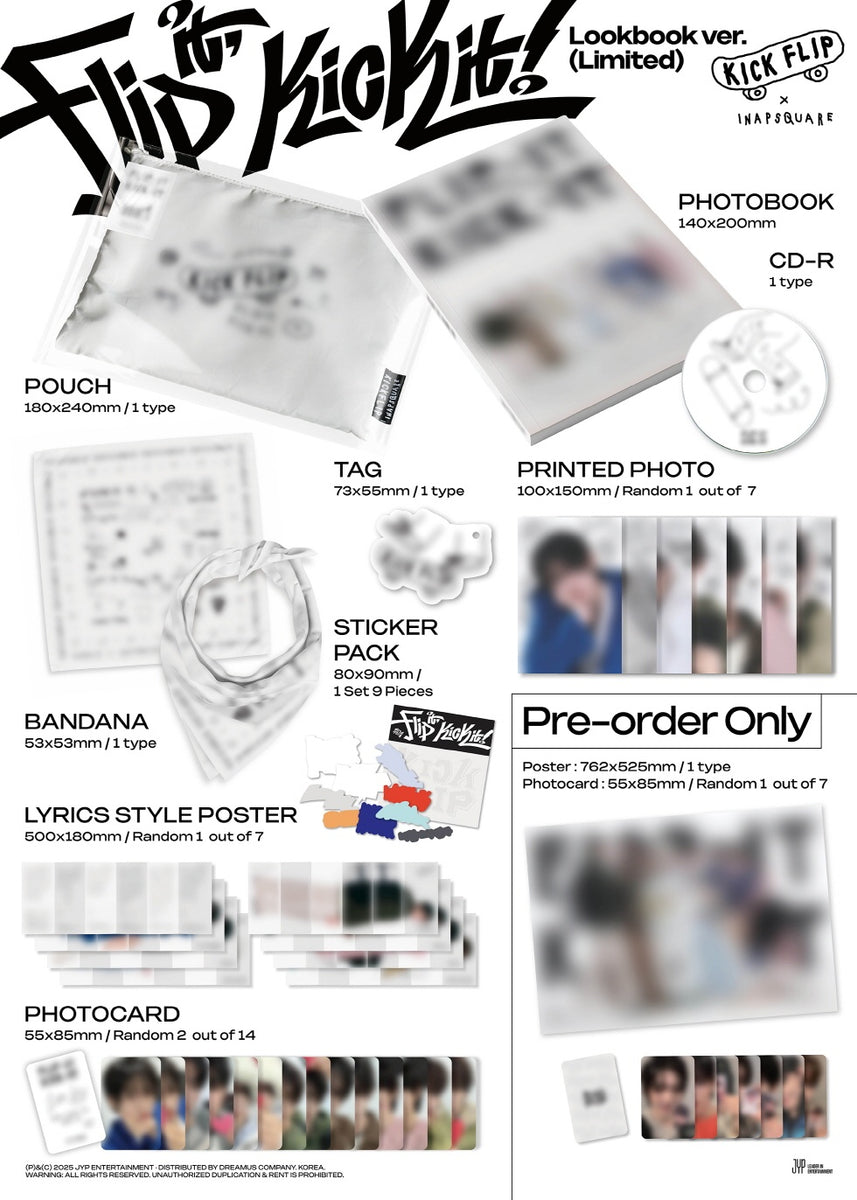 KICK FLIP - [FLIP IT, KICK IT!] 1st Mini Album LIMITED Edition