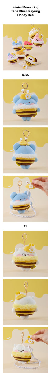 BTS - [BT21 Honey Bee] OFFICIAL MD minini Measuring Tape Plush