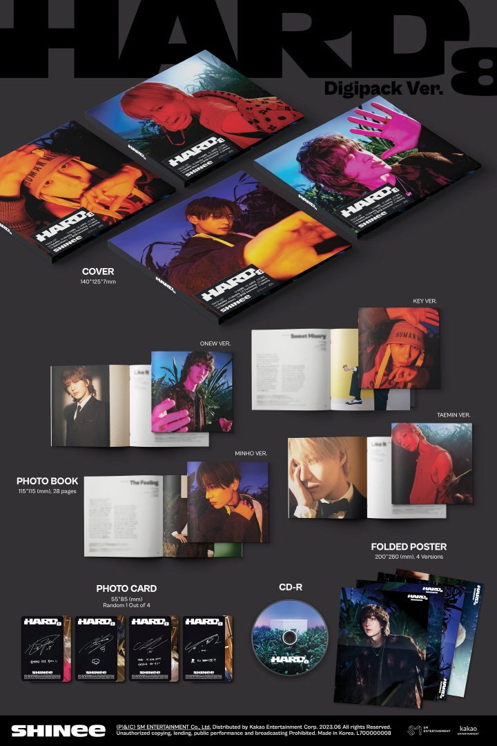 SHINee - [HARD] (8th Album DIGIPACK MINHO Version) – kpopalbums.com