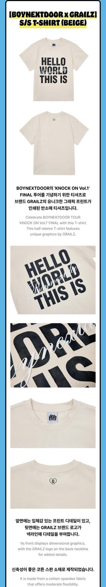 新品未開封 BOYNEXTDOOR Tシャツ onedoorfulday BOYNEXTDOOR - Black S/S T-Shirt [2024 Fanmeeting 'ONEDOORful