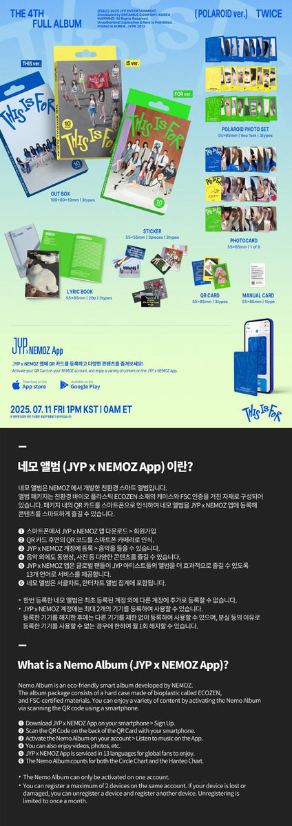 TWICE - [THIS IS FOR] 4th Album POLAROID THIS Version – kpopalbums.com