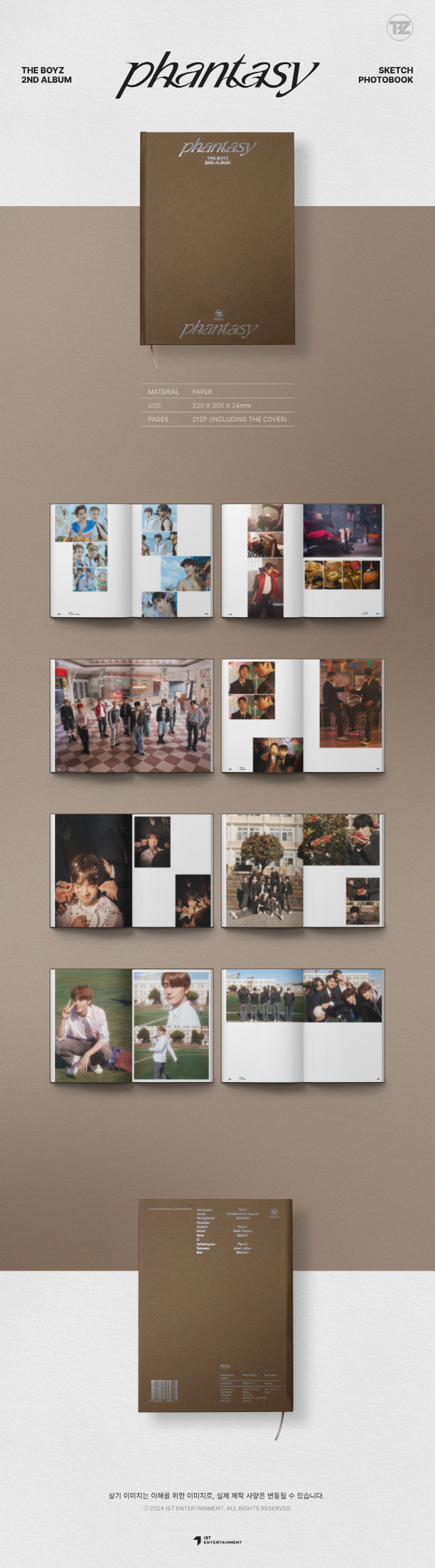 THE BOYZ - [PHANTASY] 2nd Album SKETCH PHOTOBOOK