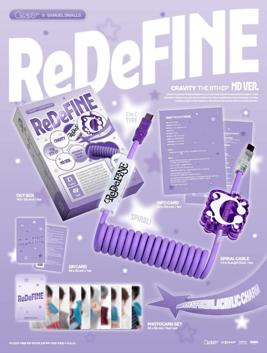 CRAVITY - [ReDeFINE] 8th Mini Album MD Version LIMITED Edition