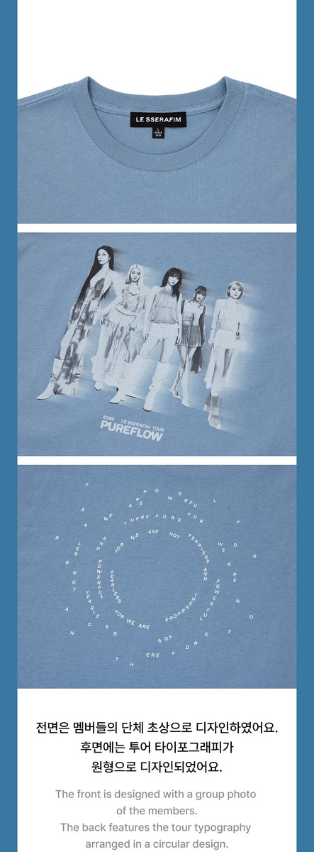 LE SSERAFIM - [PUREFLOW] (2026 TOUR OFFICIAL MD Photo S/S T-Shirt