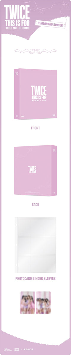 TWICE - [THIS IS FOR] WORLD TOUR MD PHOTOCARD BINDER