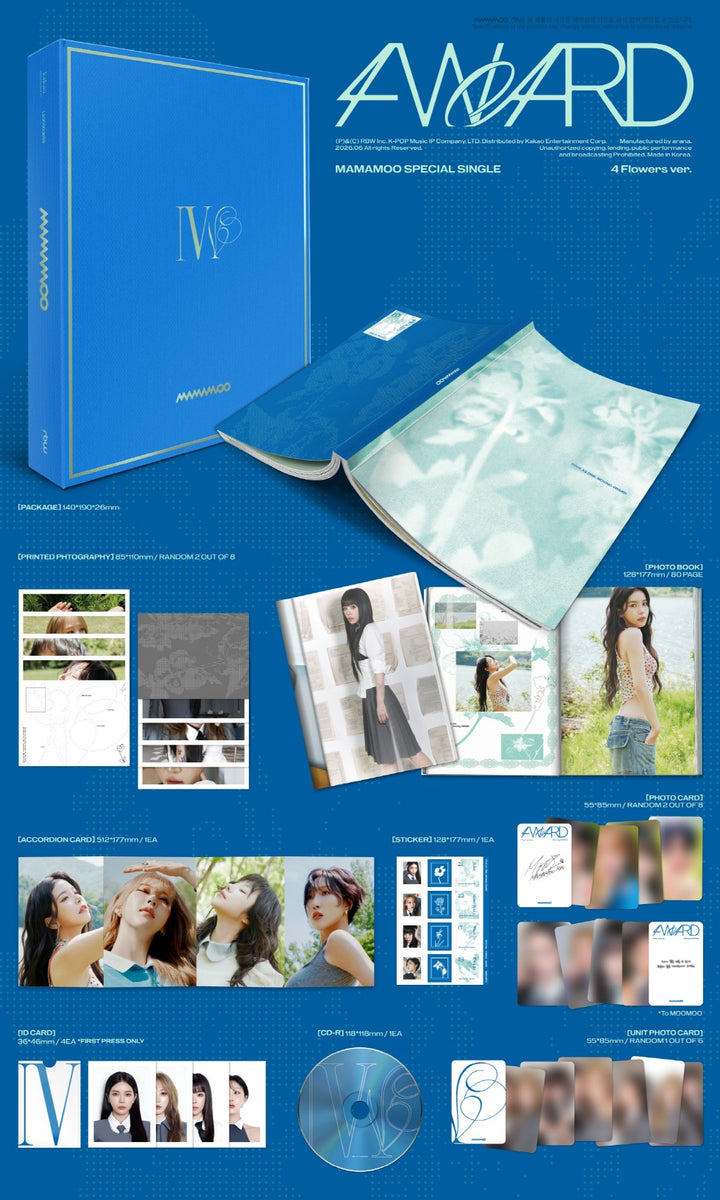 MAMAMOO - [4WARD] SPECIAL SINGLE Album 4 FLOWERS Version
