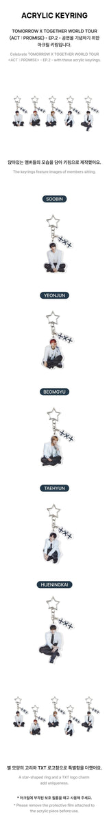 TXT - [ACT : PROMISE EP.2] WORLD TOUR OFFICIAL MD ACRYLIC KEYRING