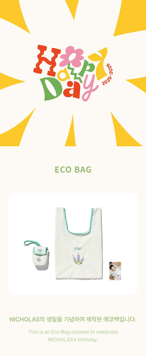 &TEAM - [Happy NICHOLAS Day Picnic] (OFFICIAL MD ECO BAG