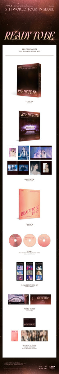 TWICE - [READY TO BE] 5th WORLD TOUR IN SEOUL DVD – kpopalbums.com