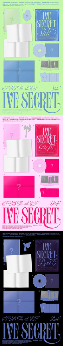 IVE リズ SECRET アルバム 本体 トレカ 4形態 コンプ 𝗞𝗣𝗢𝗣
