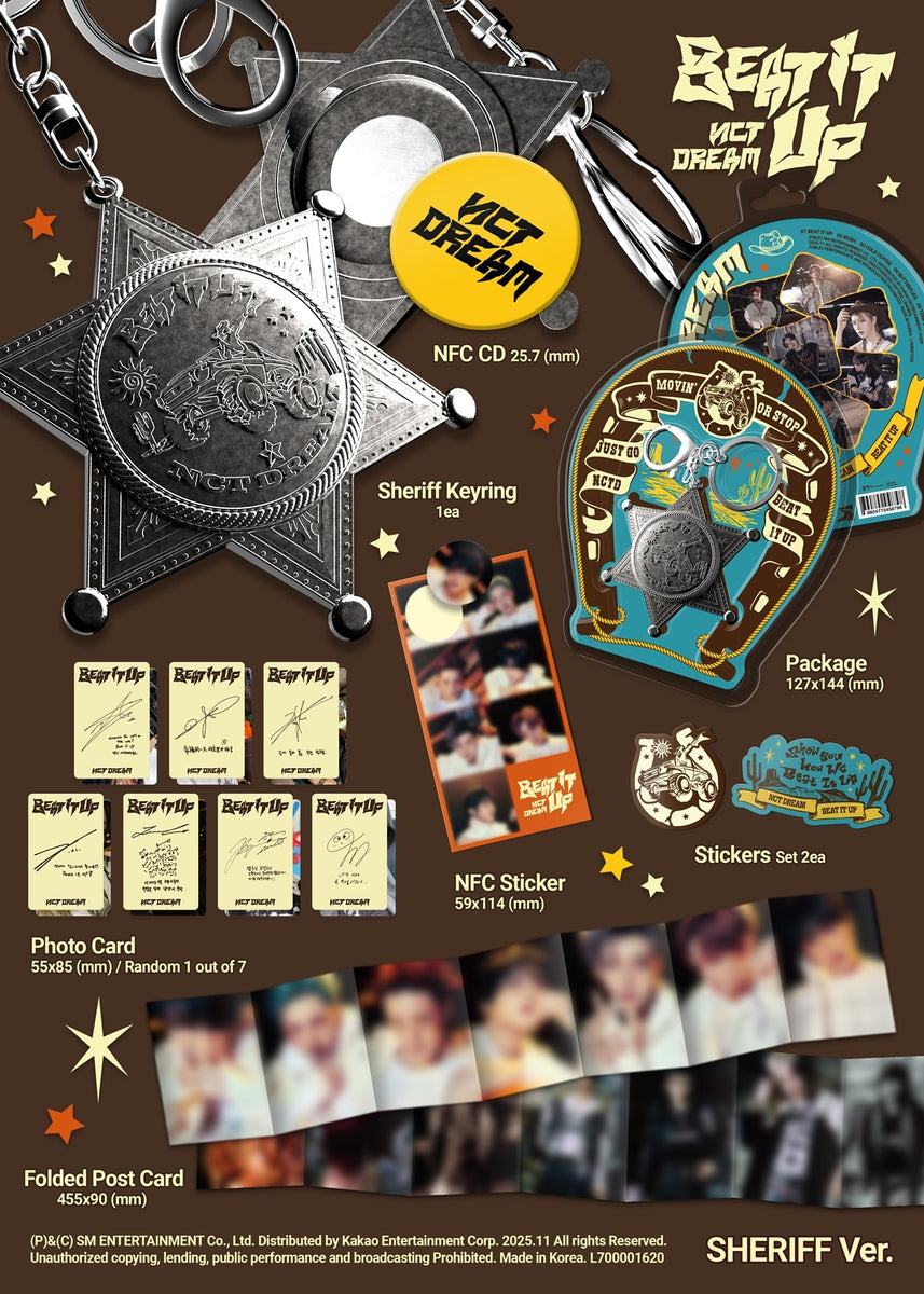 NCT DREAM - [BEAT IT UP] 6th Mini Album SMART SHERIFF Version