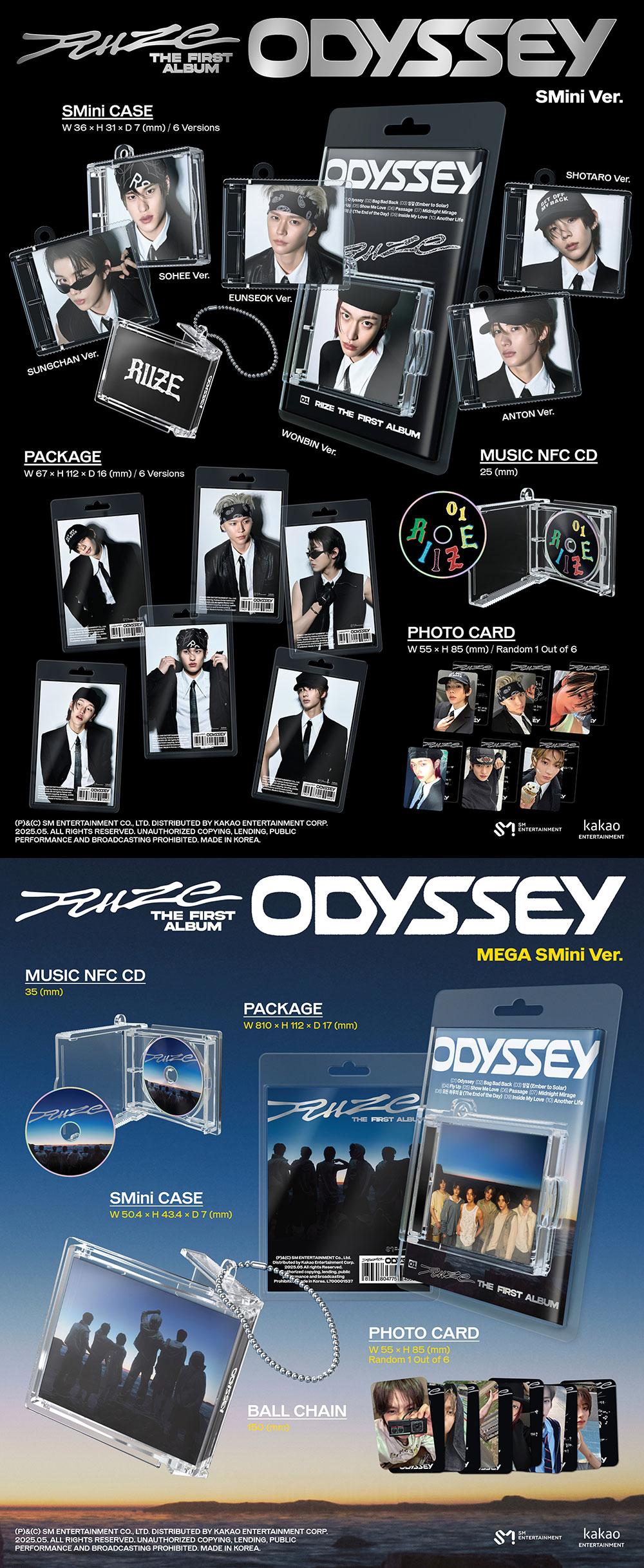 RIIZE - [ODYSSEY] 1st Album SMini ANTON Version – kpopalbums.com