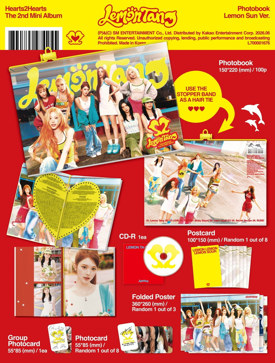 HEARTS2HEARTS - [LEMON TANG] 2nd Mini Album PHOTOBOOK LEMON SUN