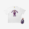 Stray Kids - [BAPE X Stray Kids] MD HAN QUOKKA COLLEGE TEE M + METAL PINS (PURPLE) SET