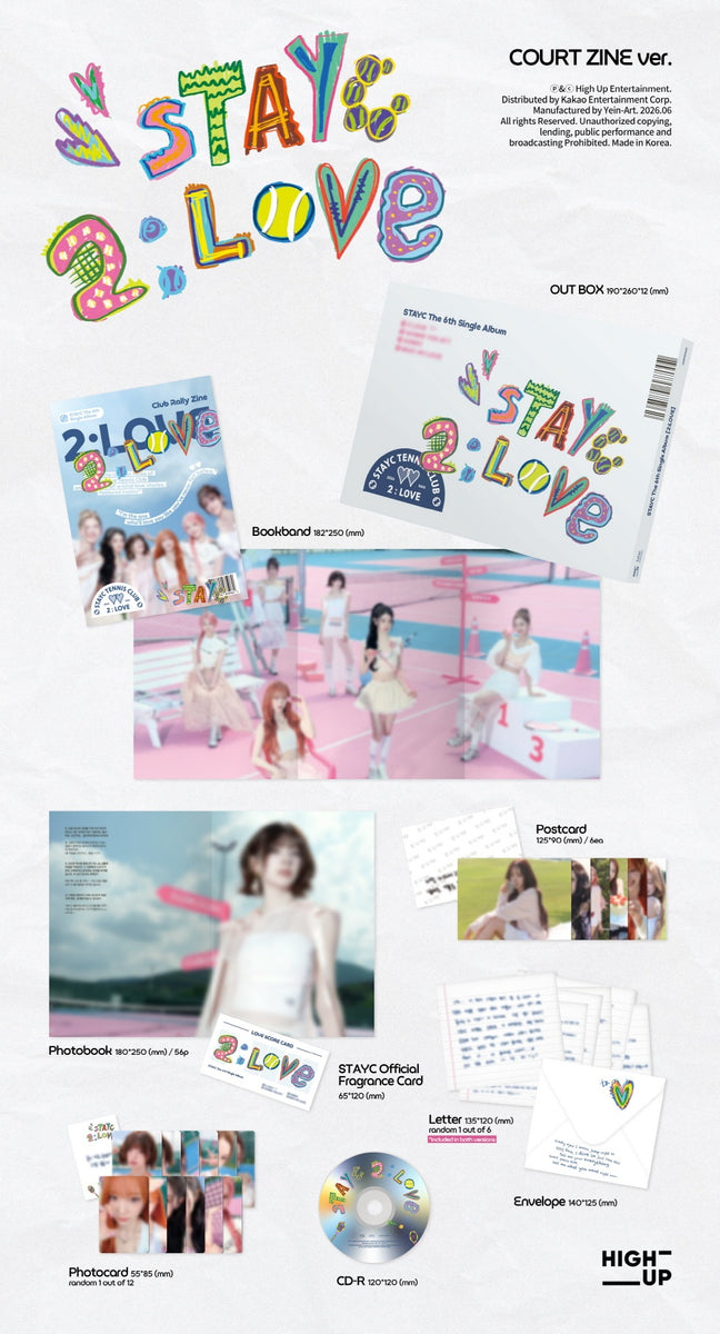STAYC - [2:LOVE] 6th Single Album COURT ZINE Version – kpopalbums.com
