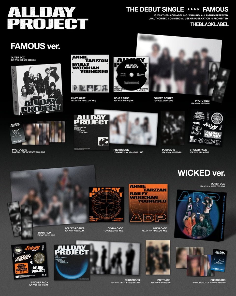 【抜け無】ALLDAY PROJECT FAMOUS WICKED サイン CD 3ba7d24fe47f873504c8b668f4f4a9