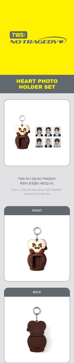 TWS - [NO TRAGEDY] (5th Mini Album OFFICIAL MD Heart Photo Holder
