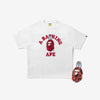 Stray Kids - [BAPE X Stray Kids] MD Wolf Chan College Tee M + METAL PINS (RED) SET
