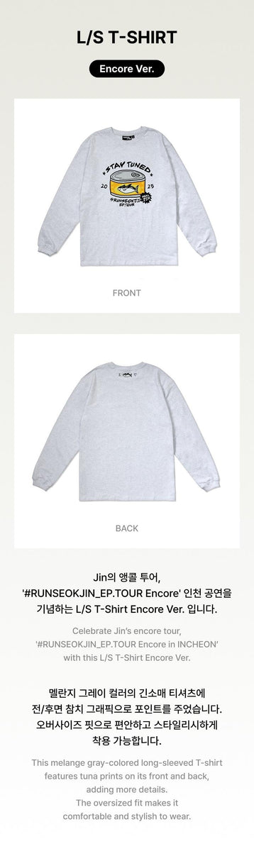 【JIN】[RUNSEOKJIN]L/S T-SHIRT Encore Ver. RUNSEOKJIN_EP TOUR ENCORE S/S T-SHIRT (ENCORE VER.) [PRE ORDER