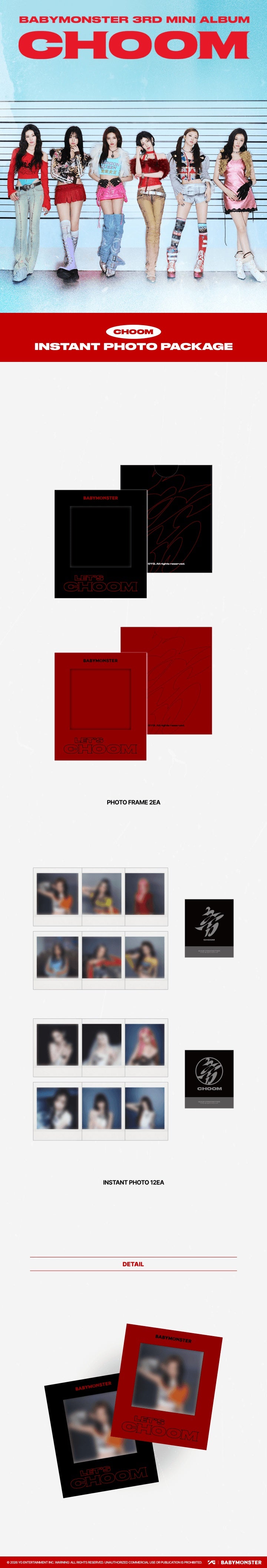 BABYMONSTER CHOOM 3RD MINI ALBUM MD INSTANT PHOTO PACKAGE babymonster-choom-3rd-mini-album-md-instant-photo-package