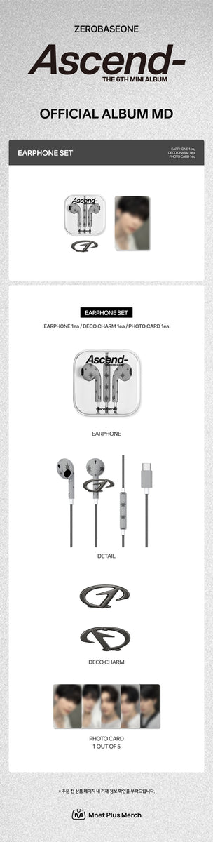 ZEROBASEONE Ascend- MD イヤホン ハンビン ZEROBASEONE - [Ascend-] (6th Mini Album OFFICIAL MD EARPHONE SET