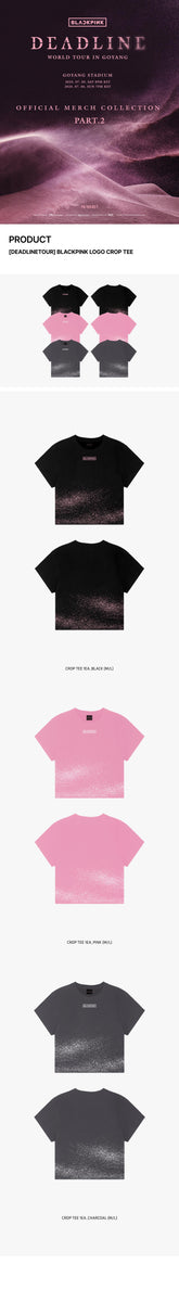 BLACKPINK DEADLINE TOUR CROP TEE ブラック L BLACKPINK | [DEADLINETOUR] BLACKPINK TOUR CROP TEE