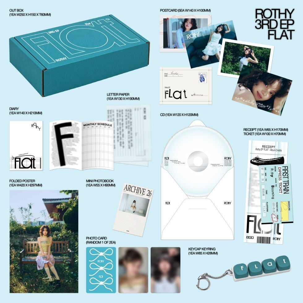*Album specifications - OUT BOX: W250 x H150 x T60mm / 1 type - DIARY : W140 x H210mm / 1 type insert - CD : W120 x H120mm...