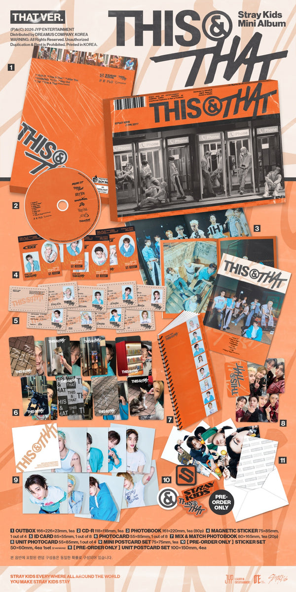 STRAY KIDS - [THIS & THAT] 10th Mini Album 2 Version SET