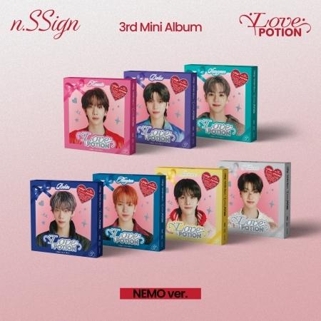 N.SSIGN LOVE POTION Album NEMO 7 Ver SET/7 QR+28 Photo Card+